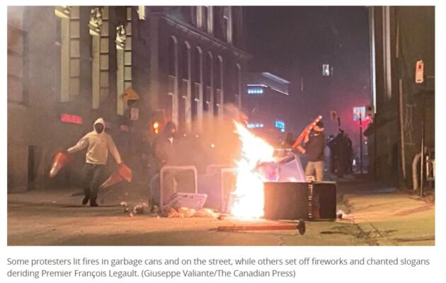 montreal-protest-fire